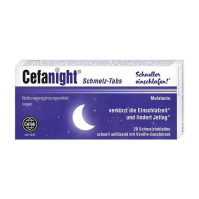Pastillas para fundir Cefanight, 20 piezas