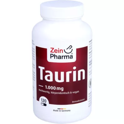 TAURIN Cápsulas de 1000 mg, 120 uds