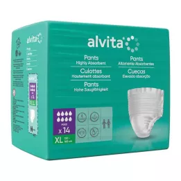 ALVITA Pantalones de incontinencia maxi xl, 14 piezas