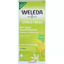 WELEDA Botella de repuesto de spray desodorante Citrus Fresh, 200 ml