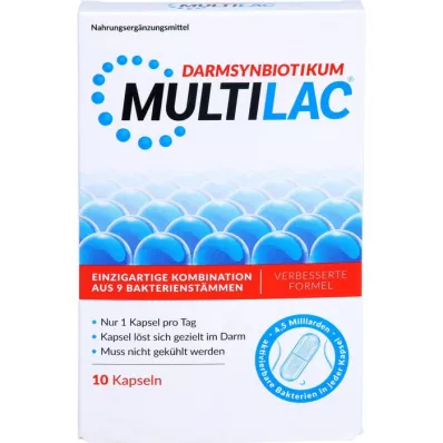 MULTILAC Cápsulas entéricas Intestinal Synbiotic, 10 uds