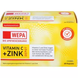 WEPA Vitamina C+Zinc Cápsulas, 60 Cápsulas