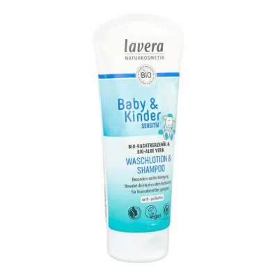 Lavera Baby &amp; Loción de lavado sensible para niños &amp; Champú.(200ml)