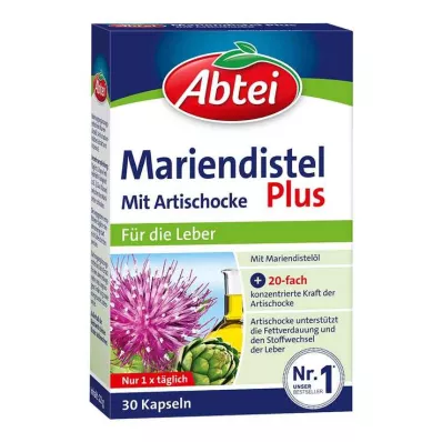 Abtei Mariendistel Plus cápsulas con alcachofa, 30 piezas