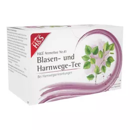 H&amp;S Bolsa de filtro de té para vejiga y vías urinarias, 20X2 g