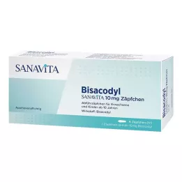 BISACODYL SANAVITA 10 mg supositorio, 6 uds
