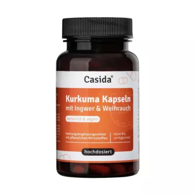 Cápsulas de cúrcuma + jengibre + incienso, dosis alta, 90 piezas