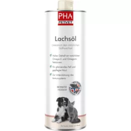 PHA Aceite de salmón para perros/gatos/caballos, 1000 ml