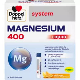 DOPPELHERZ Magnesio 400 Sistema líquido Trinkamp., 10 uds