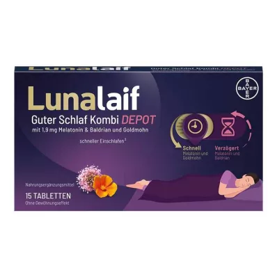 LUNALAIF Comprimidos Good Sleep Combi Depot, 15 uds