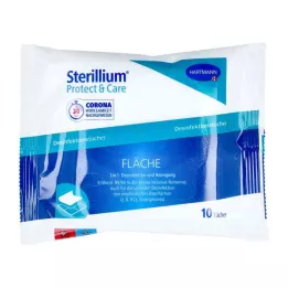STERILLIUM Toallitas desinfectantes para superficies Protect &amp; Care, 10 uds