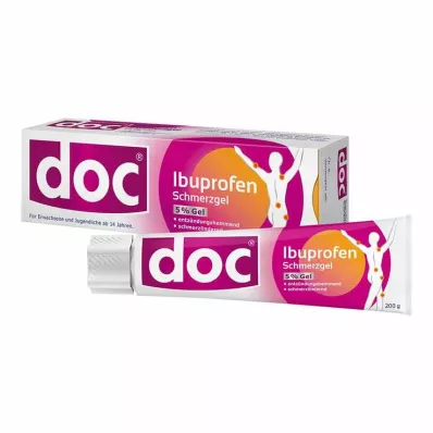 DOC IBUPROFEN Gel para el dolor 5%, 200 g