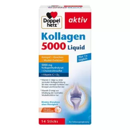 DOPPELHERZ Colágeno 5000 Líquido Sticks, 14X10 ml