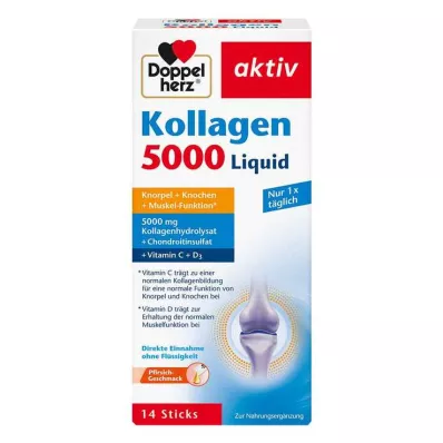 Barras líquidas de colágeno 5000 Doppelherz, 14x10 ml