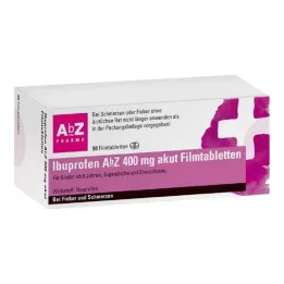 IBUPROFEN AbZ 400 mg comprimidos recubiertos agudos, 50 uds