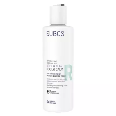 Eubos Cool &amp; Tónico transparente antirojeces, 200 ml