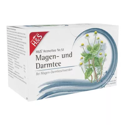 Bolsas de filtro de té para el estómago y los intestinos H&amp;S®, 20 x 2,0 g