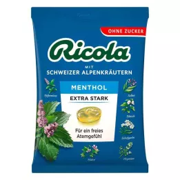RICOLA o.Z.Beutel Caramelos mentolados extra fuertes, 75 g