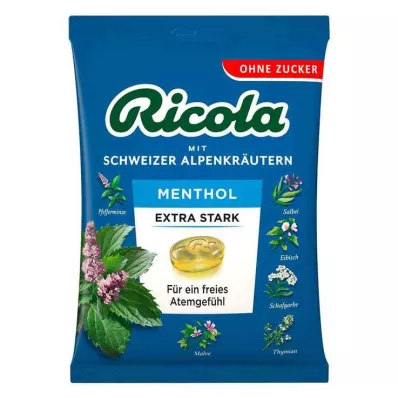 RICOLA o.Z.Beutel Caramelos mentolados extra fuertes, 75 g