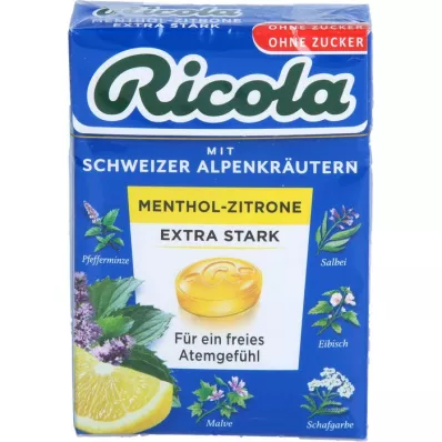 RICOLA o.Z.Box Caramelos Mentolados Limón Extra Fuerte, 50 g