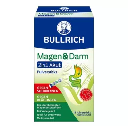 BULLRICH Estómago &amp; Intestino 2en1 Polvo agudo en barra, 12 uds