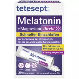 TETESEPT Melatonina+Magnesio Direct Sticks, 20 uds