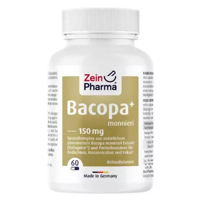 BACOPA Monnieri Brahmi 150 mg Cápsulas, 60 Cápsulas