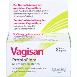 VAGISAN ProbioFlora Ácido Láctico Bacterias Cápsulas Vaginales, 8 uds