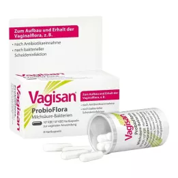 VAGISAN ProbioFlora Ácido Láctico Bacterias Cápsulas Vaginales, 8 uds