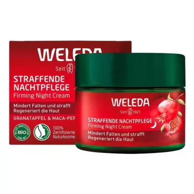 Weleda cuidado nocturno reafirmante granada &amp; maca, 40 ml
