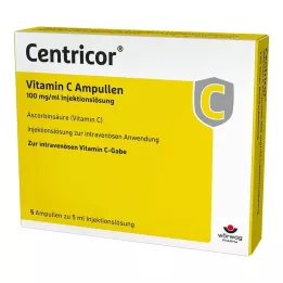 CENTRICOR Vitamina C Ampollas 100 mg/ml Solución iny., 5X5 ml