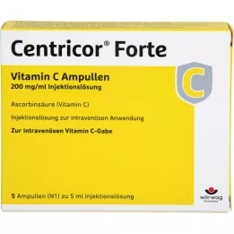 CENTRICOR Forte Vitamina C Amp. 200 mg/ml solución iny., 5X5 ml