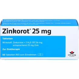 ZINKOROT 25 mg comprimidos, 50 uds