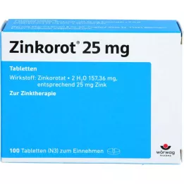 ZINKOROT 25 mg comprimidos, 100 uds