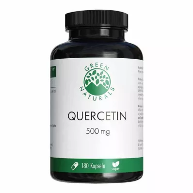 Green Naturals Quercetin 500 mg Cápsulas de dosis alta, 180 piezas