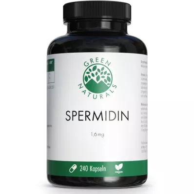 GREEN NATURALS Espermidina 1,6 mg cápsulas veganas, 240 uds