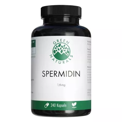 Green Naturals Spermidina 1,6 mg Cápsulas veganas, 240 ST