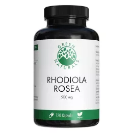 GREEN NATURALS Rhodiola Rosea 500 mg cápsulas de alta dosis, 120 uds