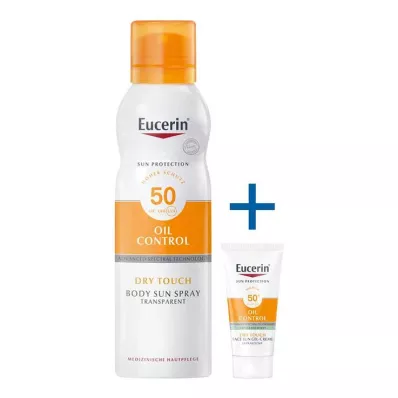 Eucerin Sun Oil Control Cuerpo Aerosol transparente LSF 50, 200 ml