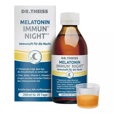 DR.THEISS Zumo Inmune de Noche con Melatonina, 200 ml