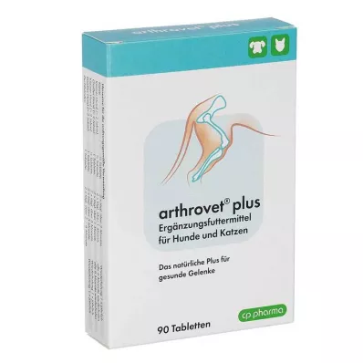 CP arthrovet plus alimento complementario para perros / gatos, 90 piezas