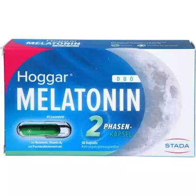 HOGGAR Melatonina DUO Cápsulas para dormir, 30 uds