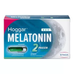 HOGGAR Melatonina DUO Cápsulas para dormir, 30 uds