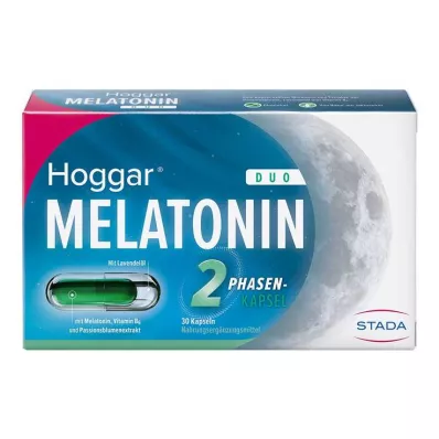 HOGGAR Melatonina DUO Cápsulas para dormir, 30 uds