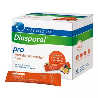 Magnesio Diasporal Pro D3 + K2 Músculos + Huesos Gránulos directos, 30 PCS