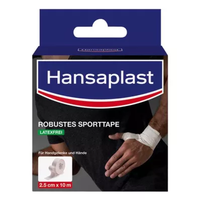 Hansaplast cinta deportiva robusta 2,5 cm x 10 m blanca, 1 pieza
