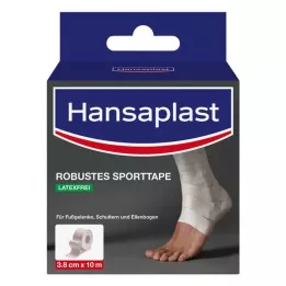 HANSAPLAST Cinta deportiva robusta 3,8 cm x 10 m blanca, 1 ud
