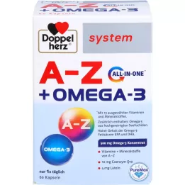 DOPPELHERZ Cápsulas del sistema todo en uno A-Z+Omega-3, 60 uds