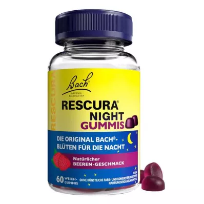 Flores de Bach Original Rescura Night Gummies Berry, 60 ST