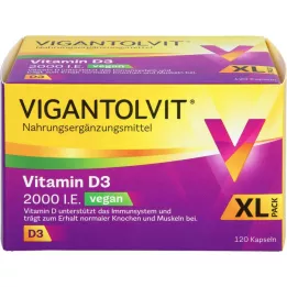 VIGANTOLVIT 2000 U.I. Vitamina D3 vegana cápsulas blandas, 120 uds